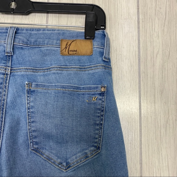 Mavi Jeans Larissa Mid Rise Flounce Fashion Flare Raw Hem Jeans size 27 - Picture 9 of 9